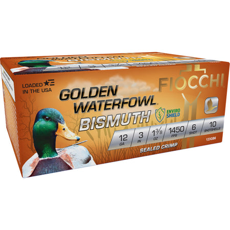 Fiocchi 12 Gauge Golden Waterfowl #6 1-3/8 oz 3 in 10/Box