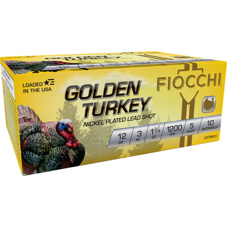 Fiocchi 12 Gauge Golden Turkey Hunting #5 1-3/4 oz 3 in 10/Box