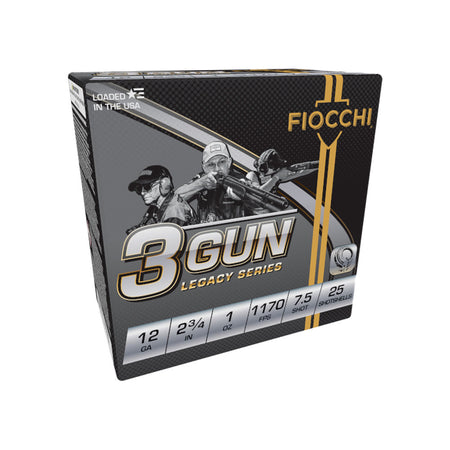 Fiocchi 12 Gauge 3-Gun Match Legacy Series #7.5 1 oz 2.75 in 25/Box