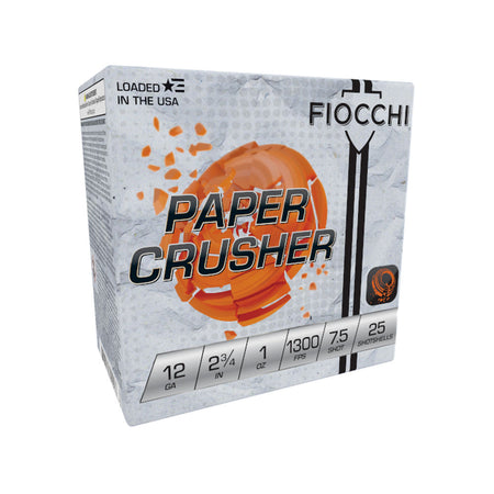 Fiocchi 12 Gauge Paper Crusher #7.5 1 oz 2.75 in 25/Box