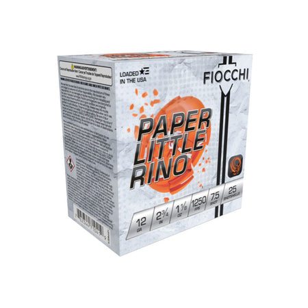 Fiocchi 12 Gauge Paper Little Rino Extrema #7.5 1-1/8 oz 2.75 in 25/Box