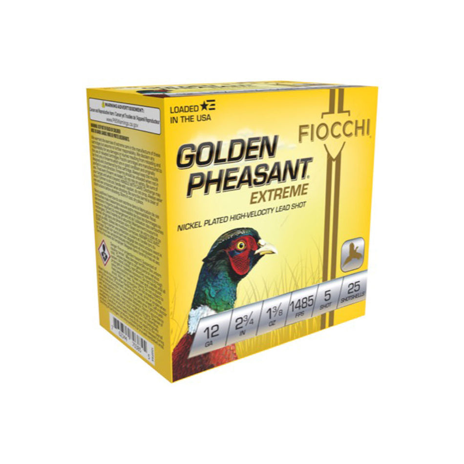 Fiocchi 12 Gauge Golden Pheasant Extrema Extreme High Velocity #5 1-3/8 oz 2.75 in 25/Box