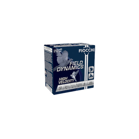 Fiocchi 12 Gauge Field Dynamics High Velocity Upland Game Load #8 1-1/4 oz 2.75 in 25/Box