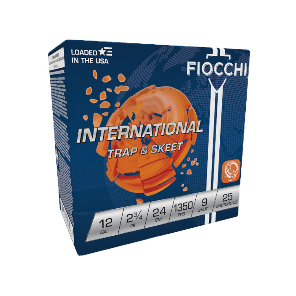 Fiocchi 12 Gauge Exacta Target International Trap & Skeet #9 7/8 oz 2.75 in 25/Box