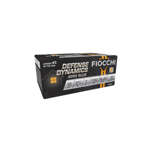 Fiocchi 12 Gauge Defense Dynamics Aero Rifled Slug Slug 1 oz 2.75 in 10/Box