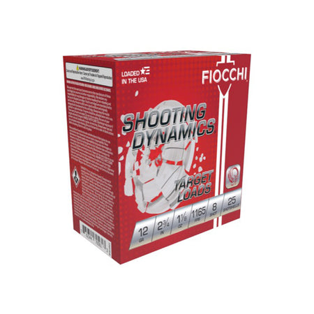 Fiocchi 12 Gauge Shooting Dynamics #8 1-1/8 oz 2.75 in 25/Box [Item 5358]