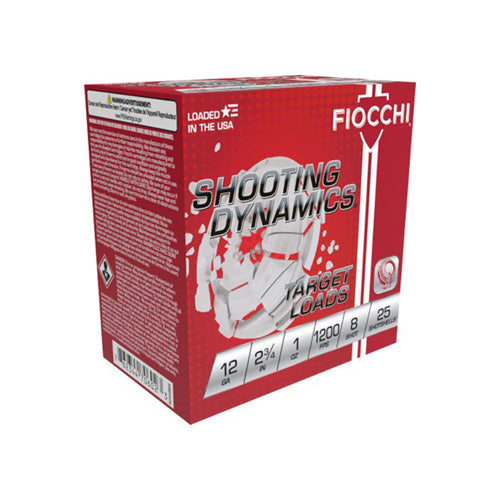 Fiocchi 12 Gauge Shooting Dynamics #8 1 oz 2.75 in 25/Box [Item 5731]