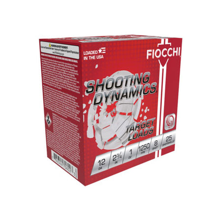 Fiocchi 12 Gauge Shooting Dynamics #8 1 oz 2.75 in 25/Box [Item 6565]