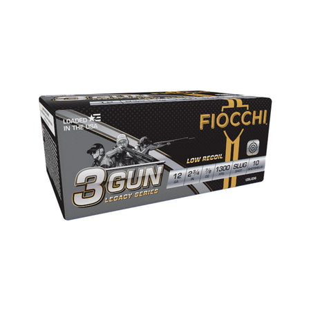 Fiocchi 12 Gauge 3-Gun Match Legacy Series Low Recoil Slug 7/8 oz 2.75 in 10/Box