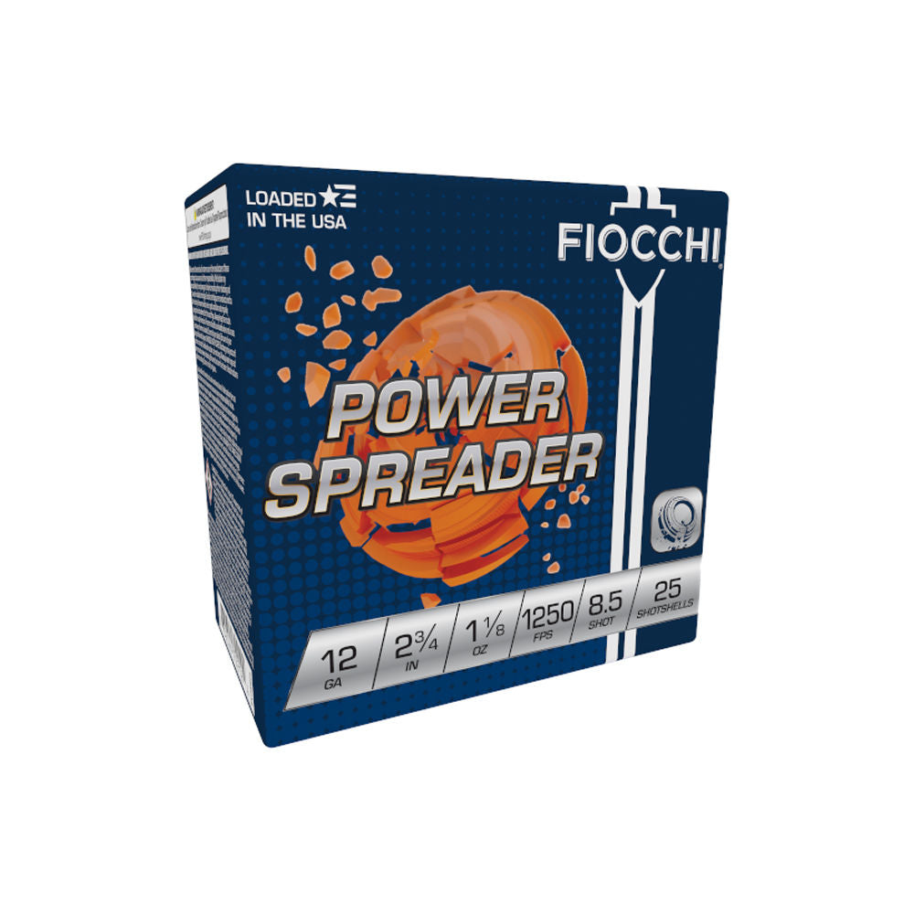Fiocchi 12 Gauge Exacta Target Power Spreader #8.5 1-1/8 oz 2.75 in 25/Box