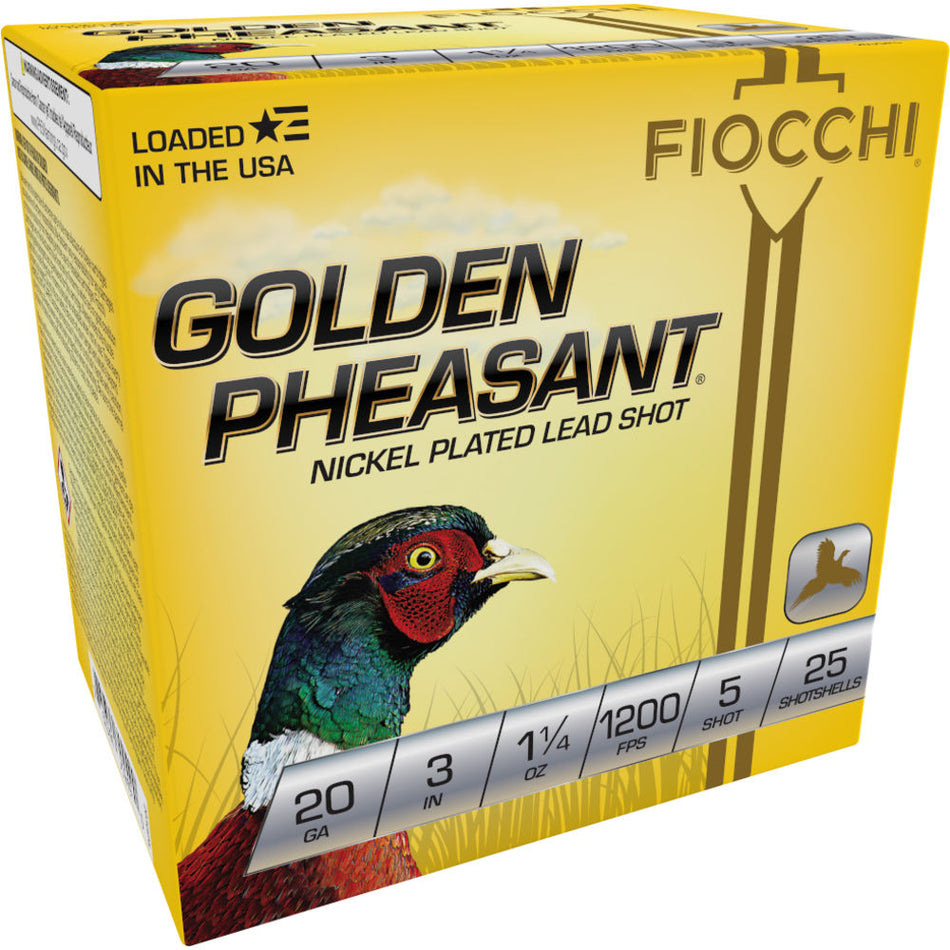Fiocchi 20 Gauge Golden Pheasant Extrema #5 1-1/4 oz 3 in 25/Box