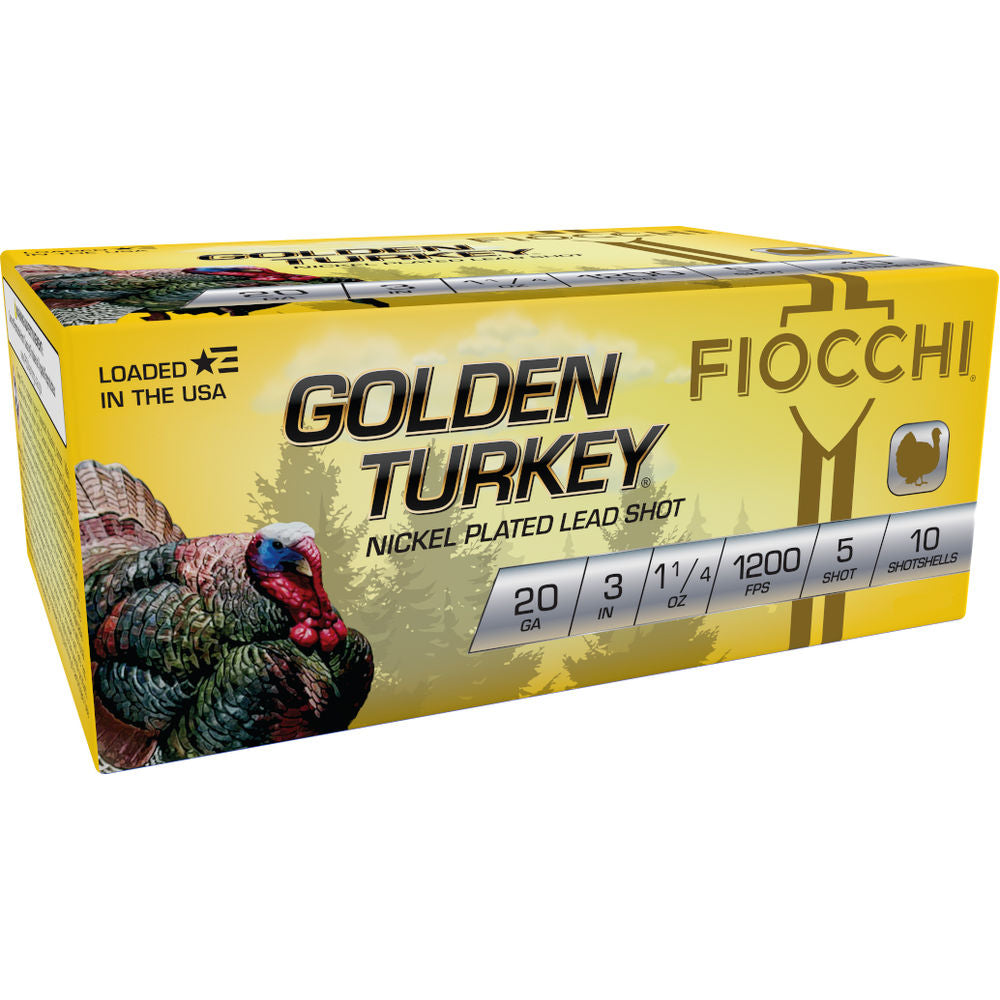 Fiocchi 20 Gauge Golden Turkey Hunting #5 1-1/4 oz 3 in 10/Box