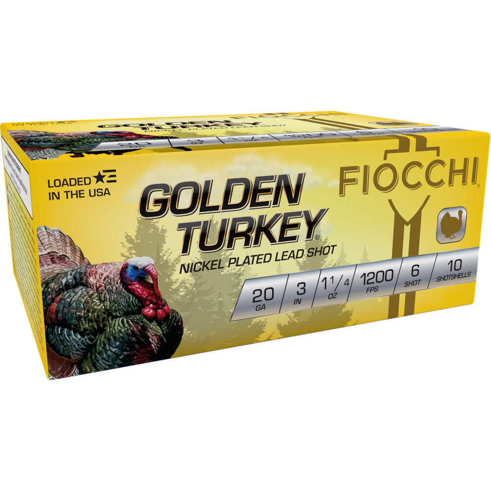 Fiocchi 20 Gauge Golden Turkey Hunting #6 1-1/4 oz 3 in 10/Box