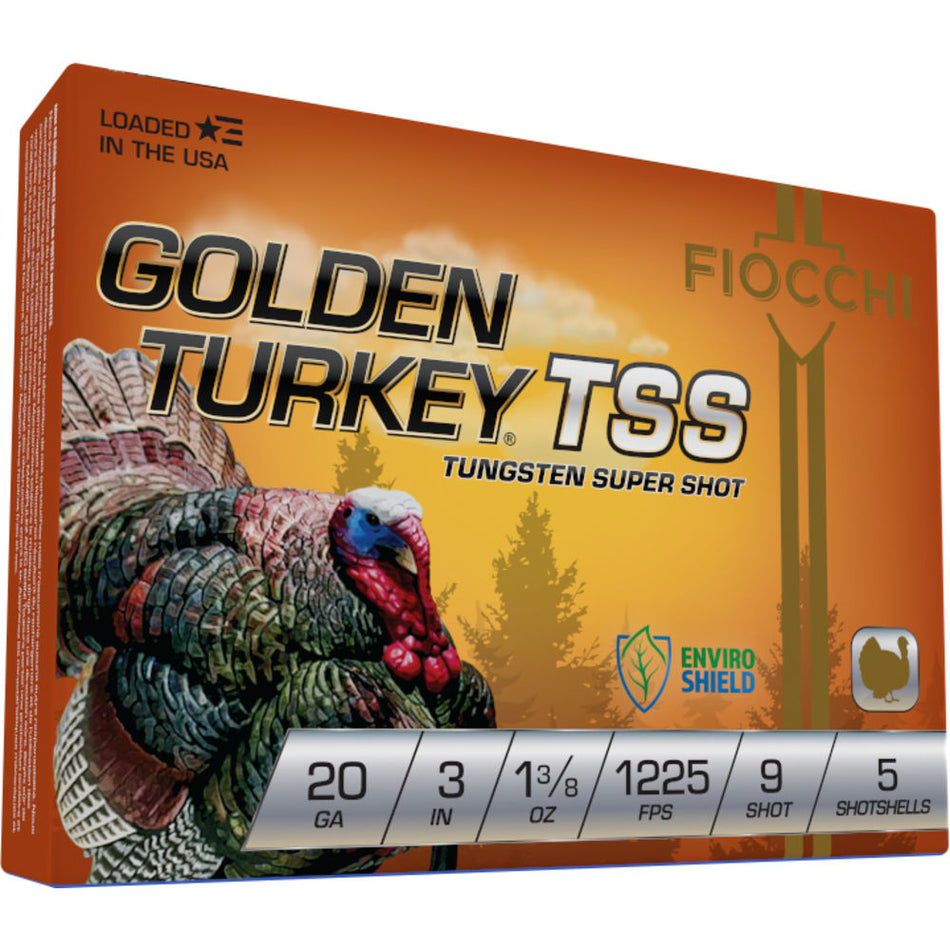 Fiocchi 20 Gauge Golden Turkey TSS #9 1-3/8 oz 3 in 5/Box