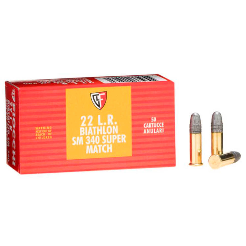 Fiocchi .22 Long Rifle Exacta Super Match Round Nose 40 Grain 50/Box [Item 6977]