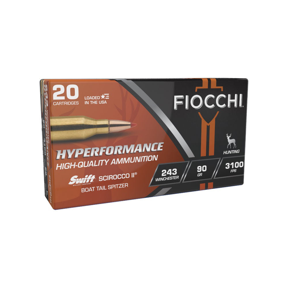 Fiocchi .243 Winchester Hyperformance Defense SCIROCCO 90 Grain 20/Box