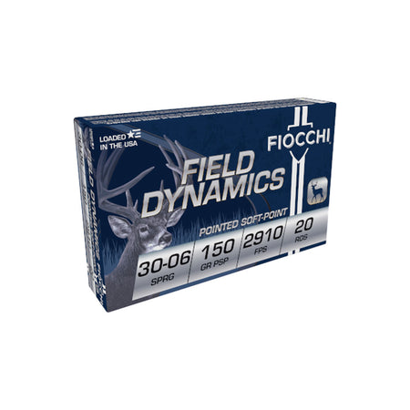 Fiocchi .30-06 Springfield Field Dynamics Pointed Soft Point 150 Grain 20/Box