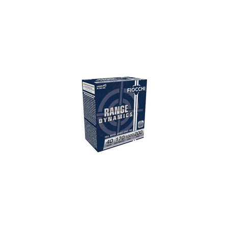 Fiocchi .40 S&W Range Dynamics Full Metal Jacket Truncated Cone 170 Grain 200/Box [Item 194]