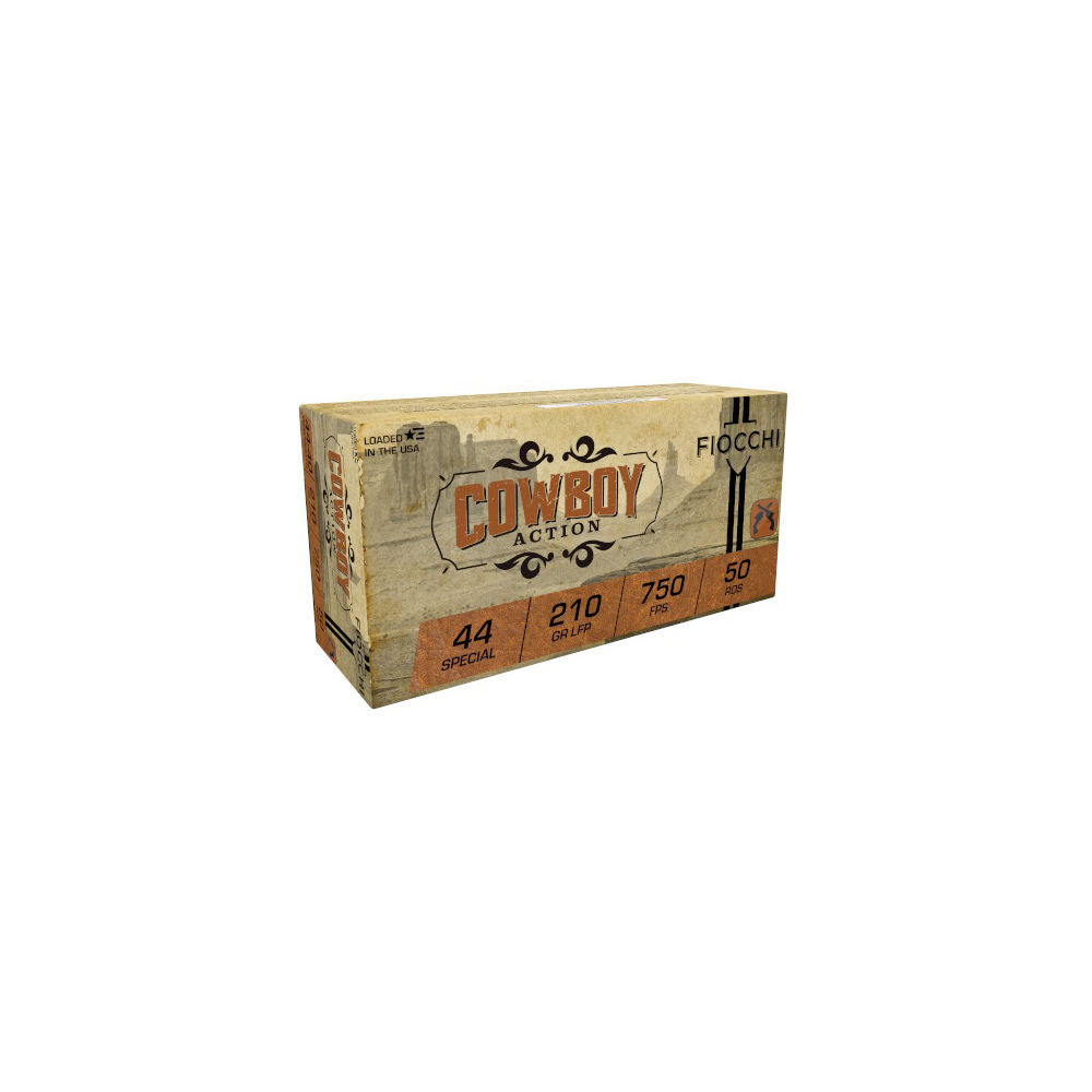 Fiocchi .44 S&W Special Cowboy Action Lead Flat Point 210 Grain 500/Box