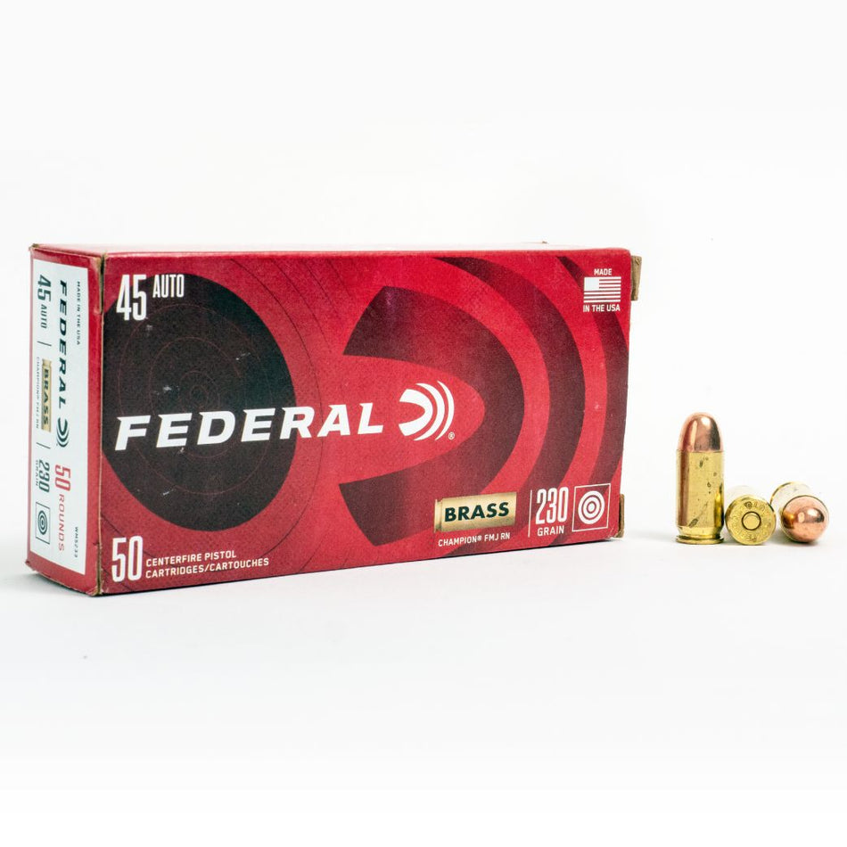 Federal .45 ACP/Auto Champion Training Full Metal Jacket 230 Grain 50/Box [Item 440]