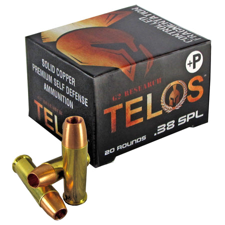 G2 Research .38 Special Telos Copper Fracturing Copper Hollow Point 105 Grain 20/Box