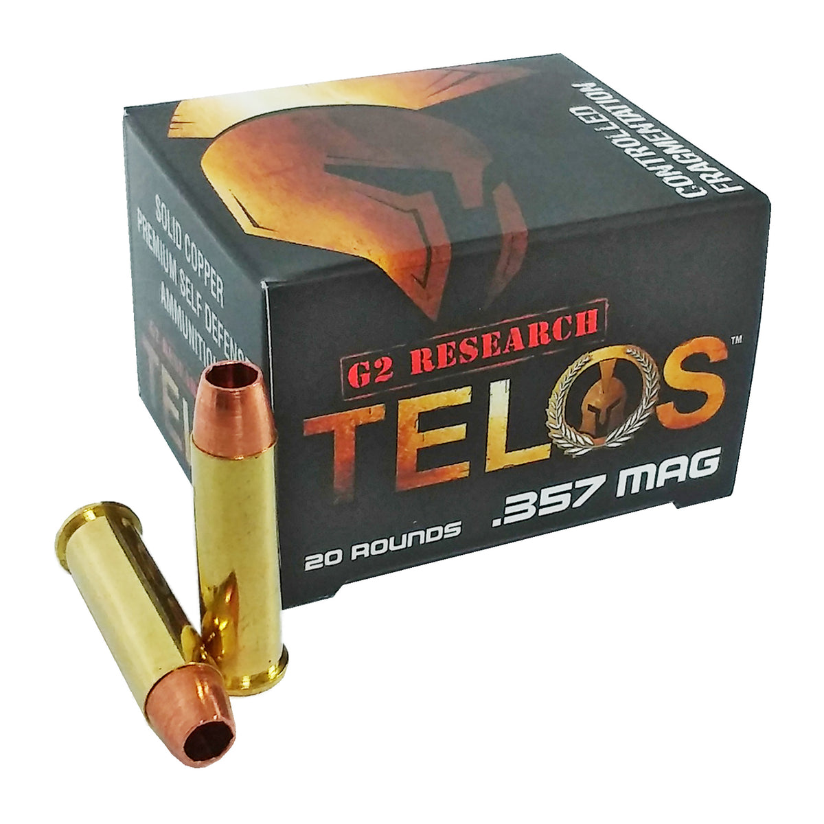 G2 Research .357 Magnum Telos Copper Controlled Fragmentation 105 Grain 20/Box