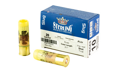 Sterling 20 Gauge Big Game Series Rifled Slug Slug 3/4 oz 2.75 in 10/Box