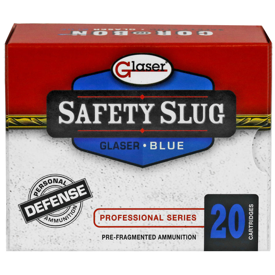 Glaser .38 Special Blue +P Pre-Fragmented 80 Grain 20/Box