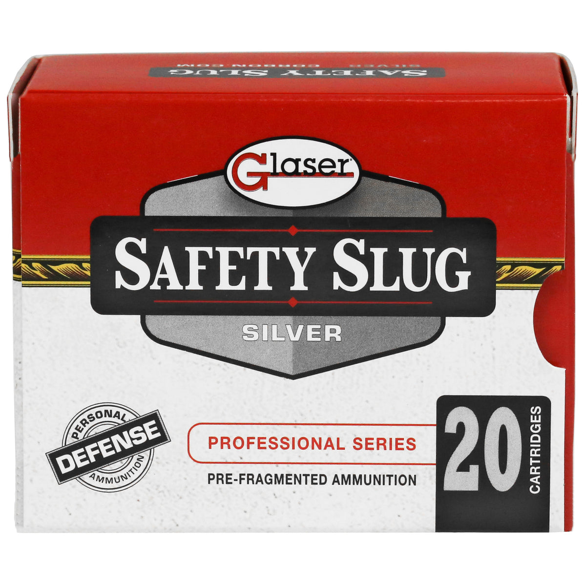 Glaser .357 Magnum Silver Pre-Fragmented 80 Grain 20/Box