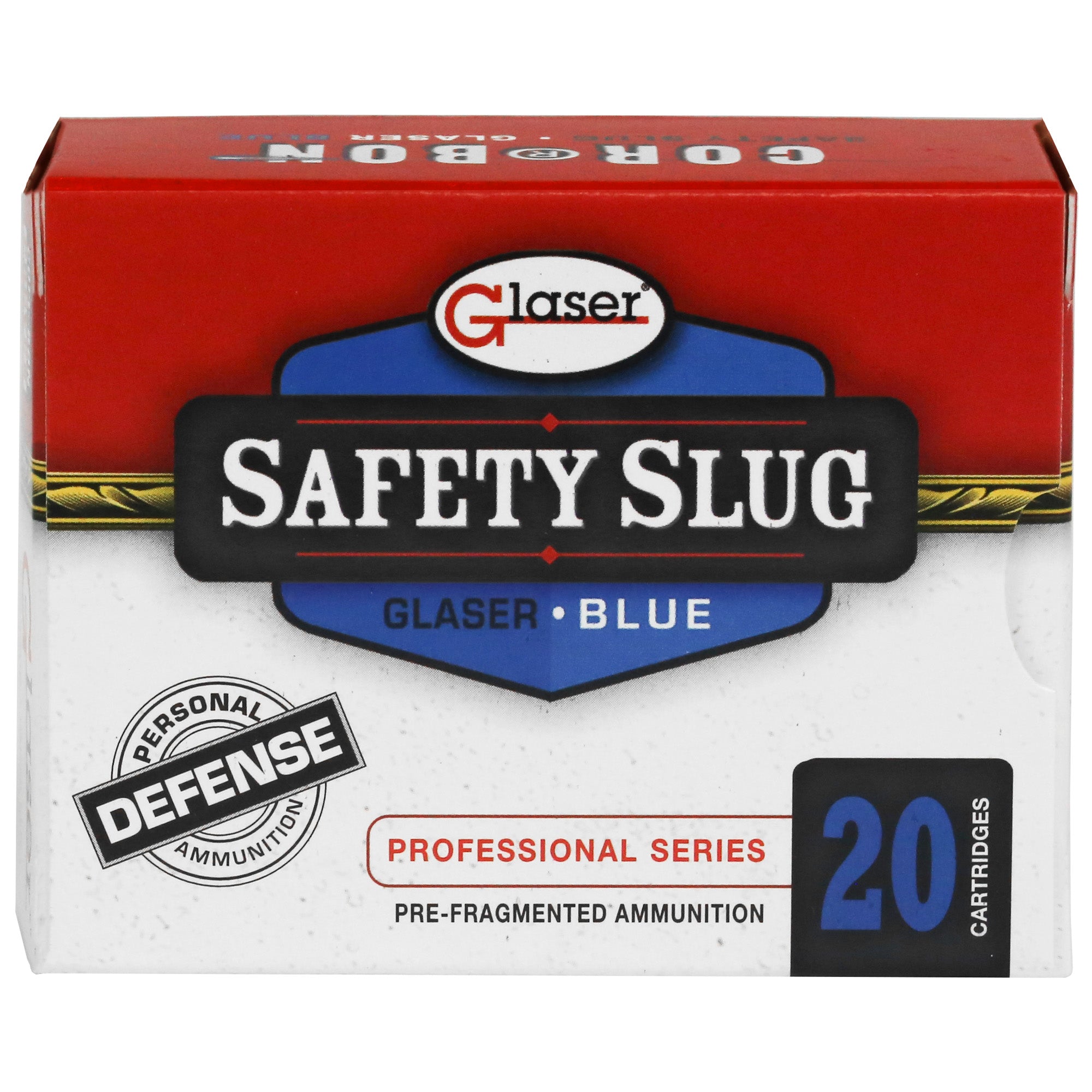 Glaser .45 ACP/Auto Blue +P Pre-Fragmented 145 Grain 20/Box