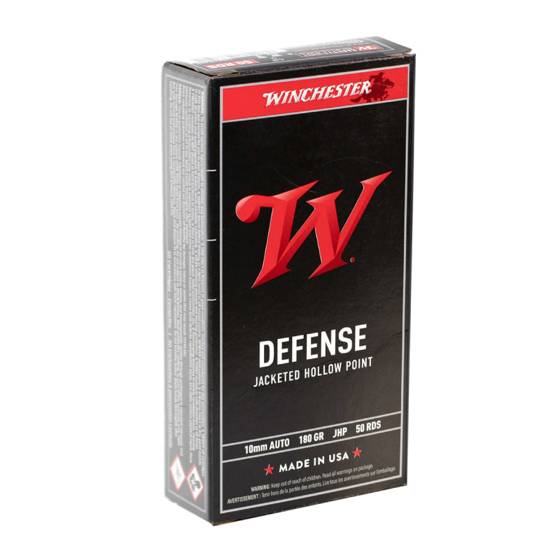Winchester 10mm Auto USA Defense Jacketed Hollow Point 147 Grain 50/Box