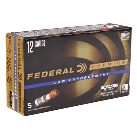 Federal Law Enforcement 12 Gauge Ammo 438 Grain 2 3/4” Deep Penetrator Rifled Slug - LEB127DPRS