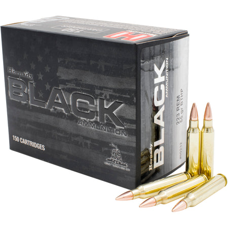 Hornady .223 Remington Black Boat Tail Hollow Point 55 Grain 150/Box