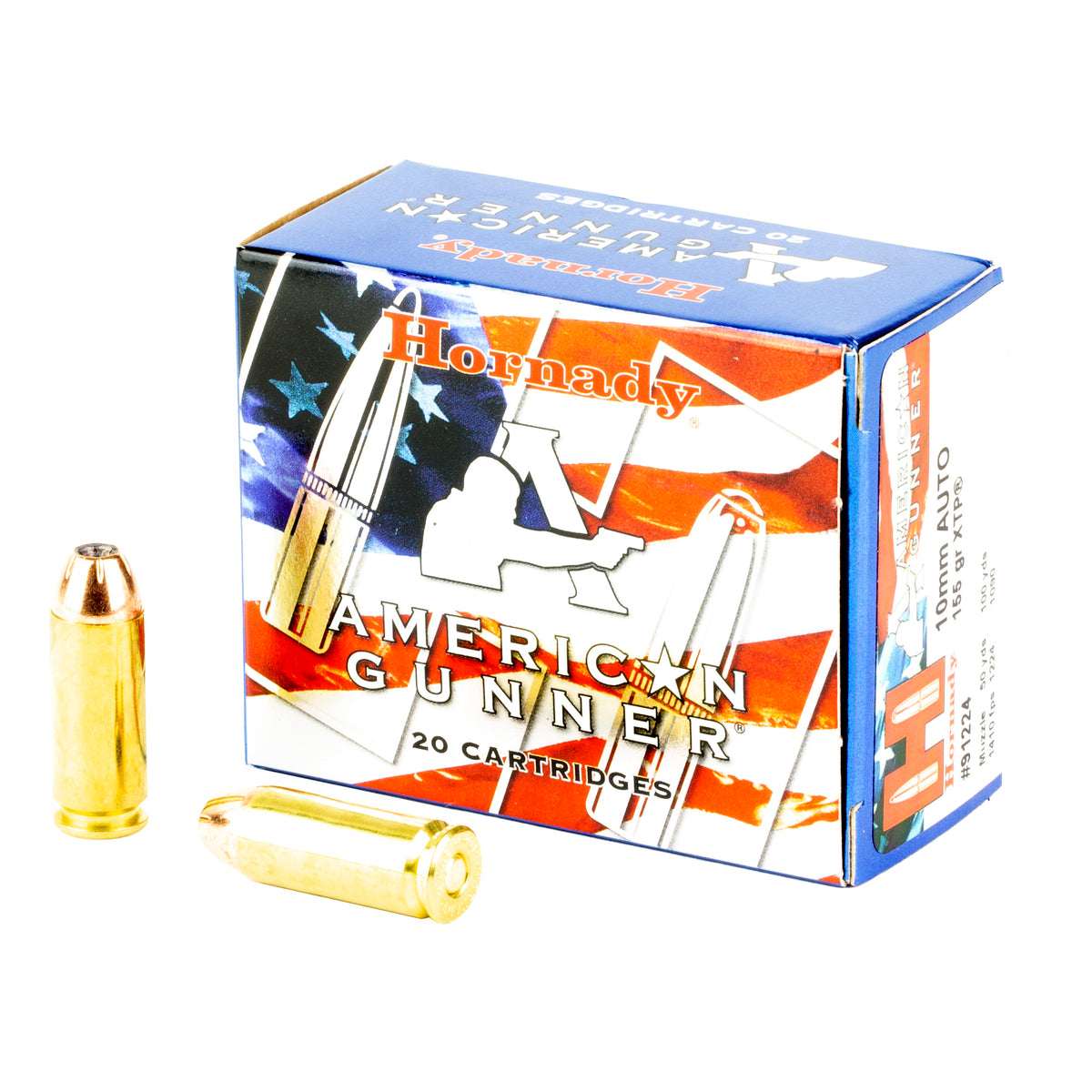 Hornady 10mm Auto American Gunner Hornady XTP Hollow Point 155 Grain 20/Box