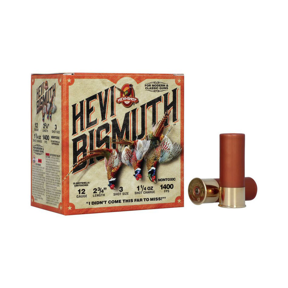 HEVI-Shot 12 Gauge HEVI-Bismuth Upland #3 1-1/4 oz 2.75 in 25/Box