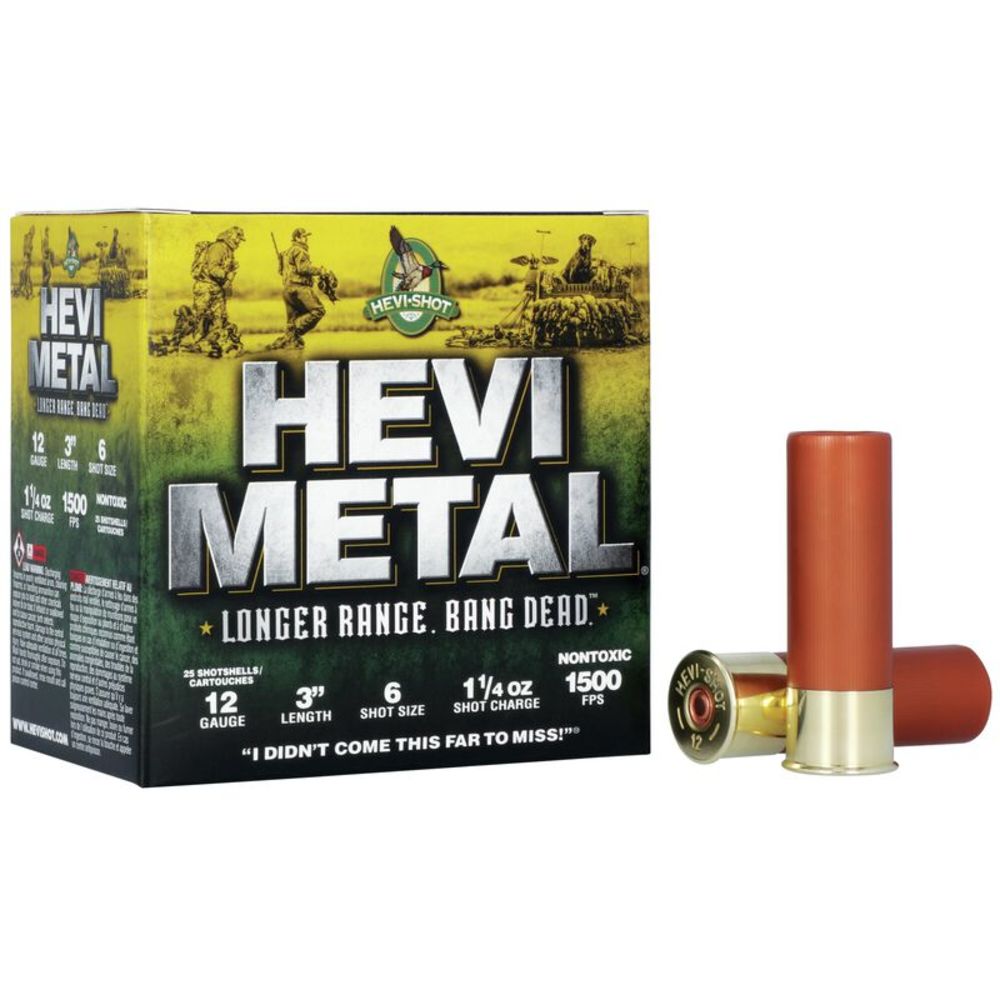 HEVI-Shot 12 Gauge HEVI-Metal Longer Range #6 1-1/4 oz 3 in 25/Box