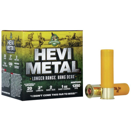 HEVI-Shot 20 Gauge HEVI-Metal Longer Range #2 1 oz 3 in 25/Box