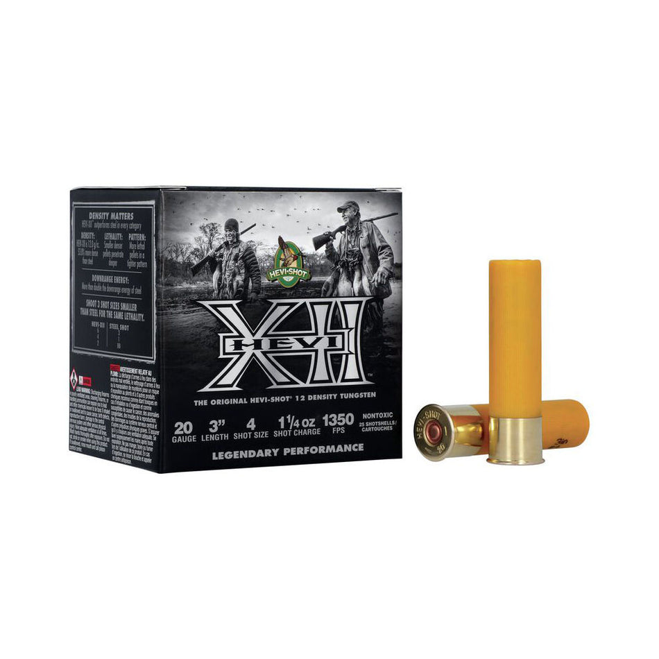 HEVI-Shot 20 Gauge HEVI-XII #4 1-1/4 oz 3 in 25/Box