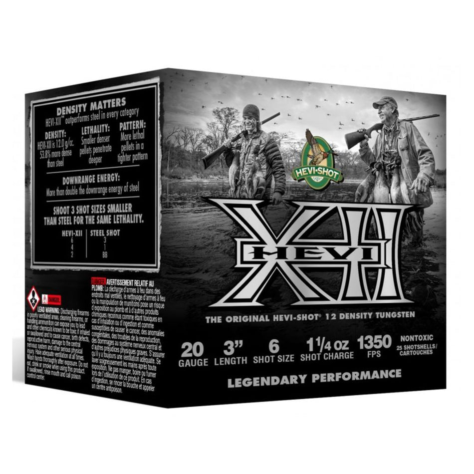 HEVI-Shot 20 Gauge HEVI-XII #6 1-1/4 oz 3 in 25/Box