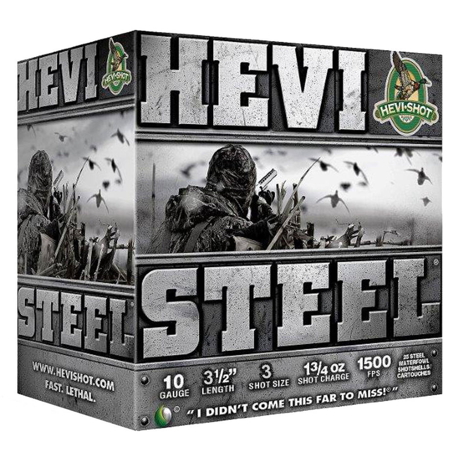 HEVI-Shot 10 Gauge HEVI-Steel #3 1-3/4 oz 3.5 in 25/Box