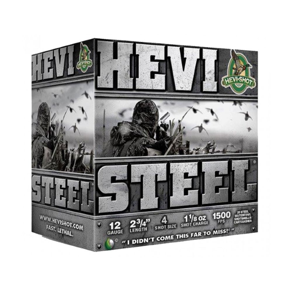 HEVI-Shot 12 Gauge HEVI-Steel #4 1-1/8 oz 2.75 in 25/Box