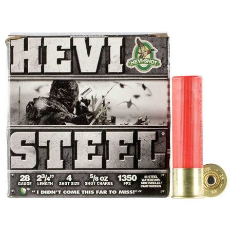 HEVI-Shot 28 Gauge HEVI-Steel #4 5/8 oz 2.75 in 25/Box