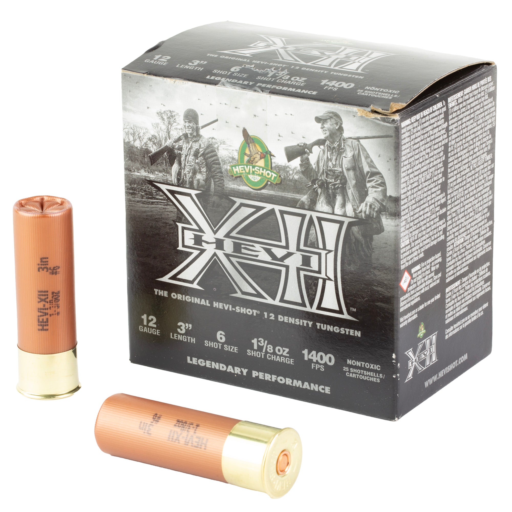 HEVI-Shot 12 Gauge HEVI-XII #6 1-3/8 oz 3 in 25/Box
