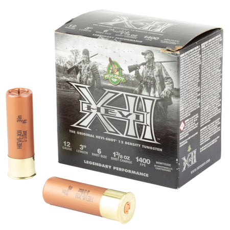 HEVI-Shot 12 Gauge HEVI-XII #6 1-3/8 oz 3 in 25/Box