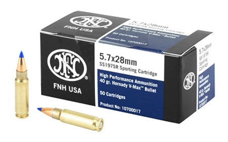 FN SS197SR FN 5.7x28mm 40 gr V-Max 50 Per Box - 1000/Case