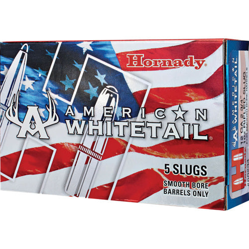 Hornady 12 Gauge American Whitetail Hunting Rifled Slug Slug 1 oz 2.75 in 5/Box