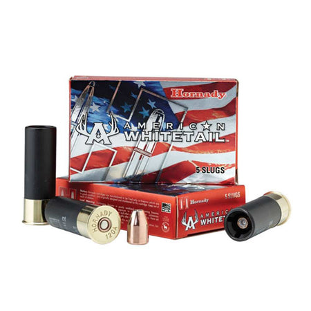 Hornady 12 Gauge American Whitetail Hunting InterLock Hollow Point Slug Slug 3/4 oz 2.75 in 5/Box