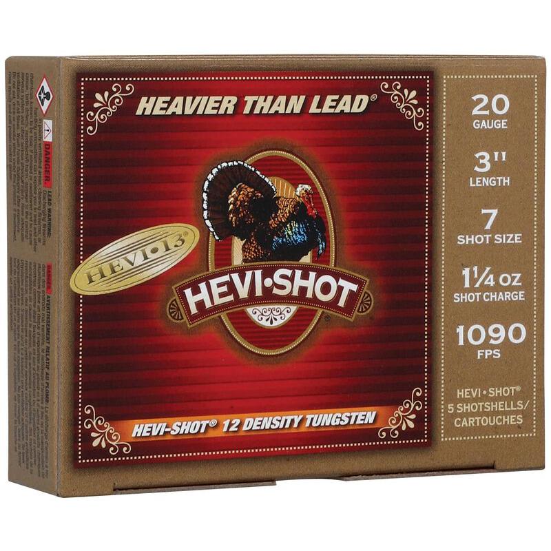 HEVI-Shot 20 Gauge HEVI 13 #7 1-1/4 oz 3 in 5/Box