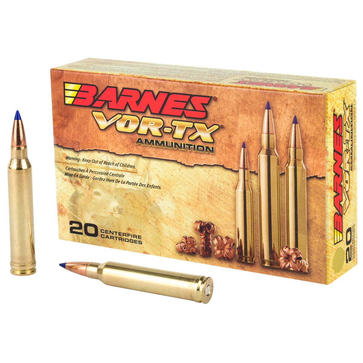 Barnes 21538 VOR-TX Tipped TSX Boat Tail 180 Grain .300 Winchester Mag 2960 fps