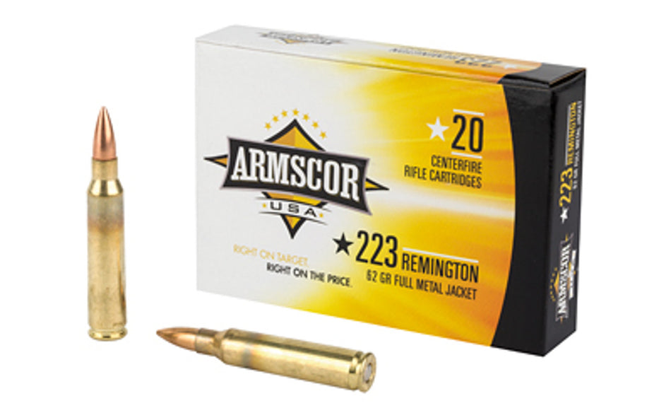 Armscor .223 Remington Rifle Full Metal Jacket 62 Grain 20/Box